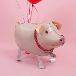 Шар 3D (26''/66 см) Ходячая Фигура, Поросенок, 1 шт., R463