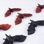 Декоративное украшение, Микс Летучие мыши, 4-9,5 см, Черный/Коричневый, 12 шт., 6232034