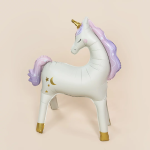 Шар (38''/97 см) Фигура 3D, Нежный единорог, Сатин, 1 шт. в уп., 26682