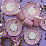 Шар с клапаном (17''/43 см) Мини-фигура, Пончик (надкусанный), 1 шт., 17174