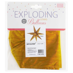 Шар 3D (26''/66 см) Звезда, Составная, Золото, Голография, 1 шт. в уп., 23966