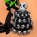 Шар (44''/112 см) Фигура 3D, Черепа на Хэллоуин, 1 шт. в уп., 24699