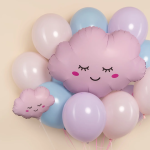 Шар (27''/69 см) Фигура, Облако, Светло-розовый, Матовый, 1 шт., 901842MRS