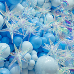 Шар 3D (26''/66 см) Звезда, Составная, Зеркальный, Хамелеон, 1 шт. в уп., 24919