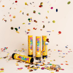 Хлопушка пружинная (8/20 см), Круги фольга, Ассорти, 1 шт., 823192