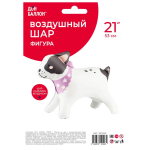 Шар (21''/53 см) Фигура 3D, Бульдог, 1 шт. в уп., 26759P