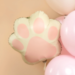 Шар (21''/53 см) Фигура, Лапка, Розовый, Сатин, 1 шт. в уп., 26115P