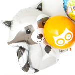 Шар (30''/76 см) Фигура, Лесной Енот, 1 шт. в уп., 35176-P