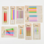 Свечи Нежные цвета, Макарунс, 0,5*10 + 5 см, 10 шт. с держат., 802928