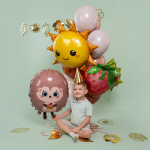 Шар (24''/61 см) Фигура, Клубника, 1 шт. в уп., 23158P