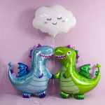 Шар (36''/91 см) Фигура, Дракон, Зеленый, 1 шт., 901838VE