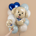 Шар (12''/30 см) Мини-фигура, Веселый щенок, 1 шт., 902929