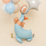 Шар (43''/109 см) Фигура 3D, Цирк, Веселый тюлень, 1 шт. в уп., 26777