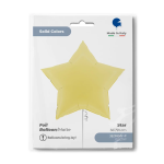 Шар (36''/91 см) Звезда, Светло-желтый, Макарунс, 1 шт. в уп., 362M04Y-P