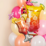 Шар с клапаном (17''/43 см) Мини-фигура, Коктейль со льдом, 1 шт., 23528