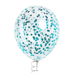 Конфетти фольга Круг, Голубой, Металлик, 1 см, 50 г., 6015217