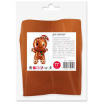 Шар с клапаном (17''/43 см) Мини-фигура, Пряничный человечек, 5 шт. в уп., 21998P5