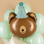 Шар (27''/69 см) Фигура, Мишка в колпачке, 1 шт., 24761