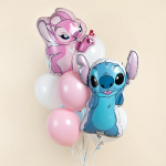 Шар (26''/66 см) Фигура, Любимый монстрик с сердечком, Розовый, 1 шт. в уп., 26987P