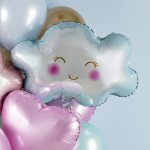 Шар (28''/71 см) Фигура, Маленькое облако, Голубой, 1 шт. в уп., 23545P