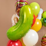 Шар (29''/74 см) Фигура, Соленый огурец, Зеленый, 1 шт., 26962