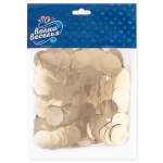 Конфетти фольга Круг, Золото, Хром, 2 см, 50 г., 6015431