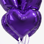 Шар (18''/46 см) Сердце, Королевский пурпур, 1 шт., 18328RP