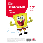 Шар (27''/69 см) Фигура, Весельчак Губка, 1 шт. в уп., 24440