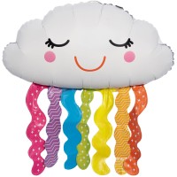 Шар Счастливое облако, Яркая радуга 81 см