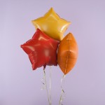 Звезда, Красный, Сатин 46 см