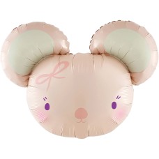 Шар Милая мышка, Розовый 69 см