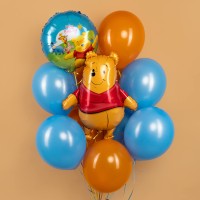 Композиция из шаров Любимый мишка и 10 латексных шаров