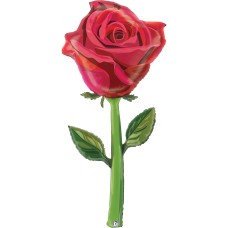Шар Роза Красная высотой 165 см