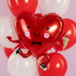 Сердце, Влюбленный смайл, Красный 66 см Сердце, Влюбленный смайл, Красный 66 см