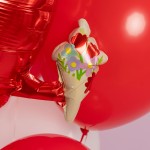 Сердце, Влюбленный смайл, Красный 66 см Сердце, Влюбленный смайл, Красный 66 см