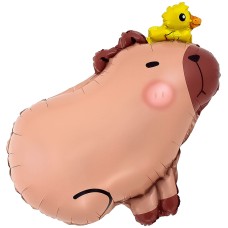 Шар Фигура, Капибара с утенком 66 см