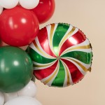 Круг, Леденец, Красный/Зеленый 46 см