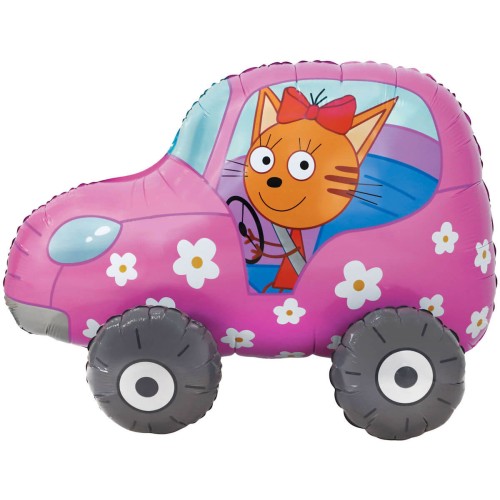 Три Кота, Карамелька в машинке 3D 74 см Три Кота, Карамелька в машинке 3D 74 см