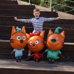 Три Кота, Карамелька 3D Ходячая Фигура, 81 см Три Кота, Карамелька 3D Ходячая Фигура, 81 см