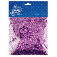 Конфетти дробленые Сиреневый, Металлик, 20 г.