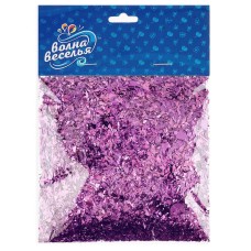 Конфетти дробленые Сиреневый, Металлик, 20 г.