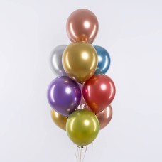 Фонтан из шаров хром 10 штук Фонтан из шаров хром 10 штук