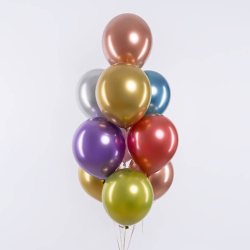 Фонтан из шаров хром 10 штук Фонтан из шаров хром 10 штук