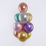 Фонтан из шаров хром 10 штук Фонтан из шаров хром 10 штук
