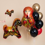 Фигура, Лошадка Золотая роспись 81 см