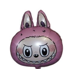 Шар голова Лабубу розовая, 69 см 