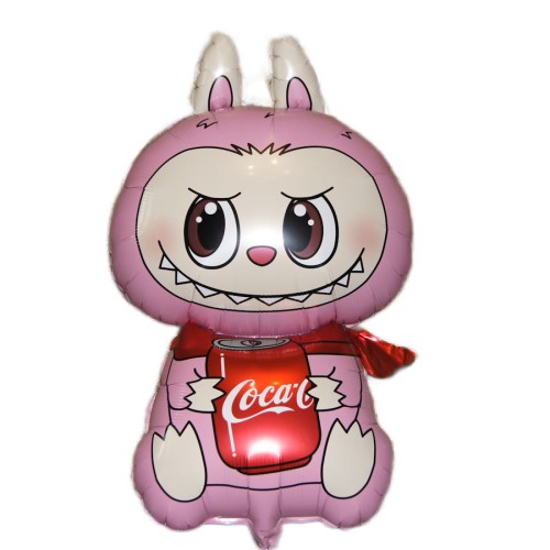 Розовый Лабубу с банкой Колы Розовый Лабубу с банкой Колы