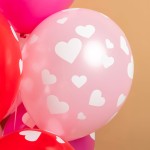 Латексный с рисунком сердечки, ассорти 30 см Латексный с рисунком сердечки, ассорти 30 см