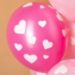 Латексный с рисунком сердечки, ассорти 30 см Латексный с рисунком сердечки, ассорти 30 см