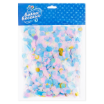 Конфетти купаж, Круг, фольга и тишью, Розово-голубой микс, Металлик, 1 см, 50 г., 6015309